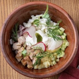 Окрошка на нашем фирменном квасе