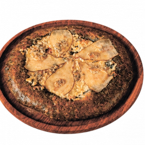 Хачапури с грушей и горгонзолой
